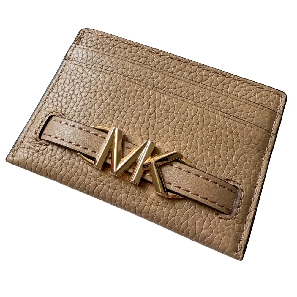 MICHAEL KORS Reed Large Pebbled Leather Card Case - NWT ($188 Retail)